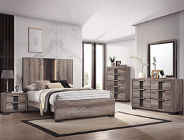 Rangley Bedroom Set-Grey/Brown