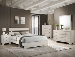 Atticus Bedroom Set Platform White