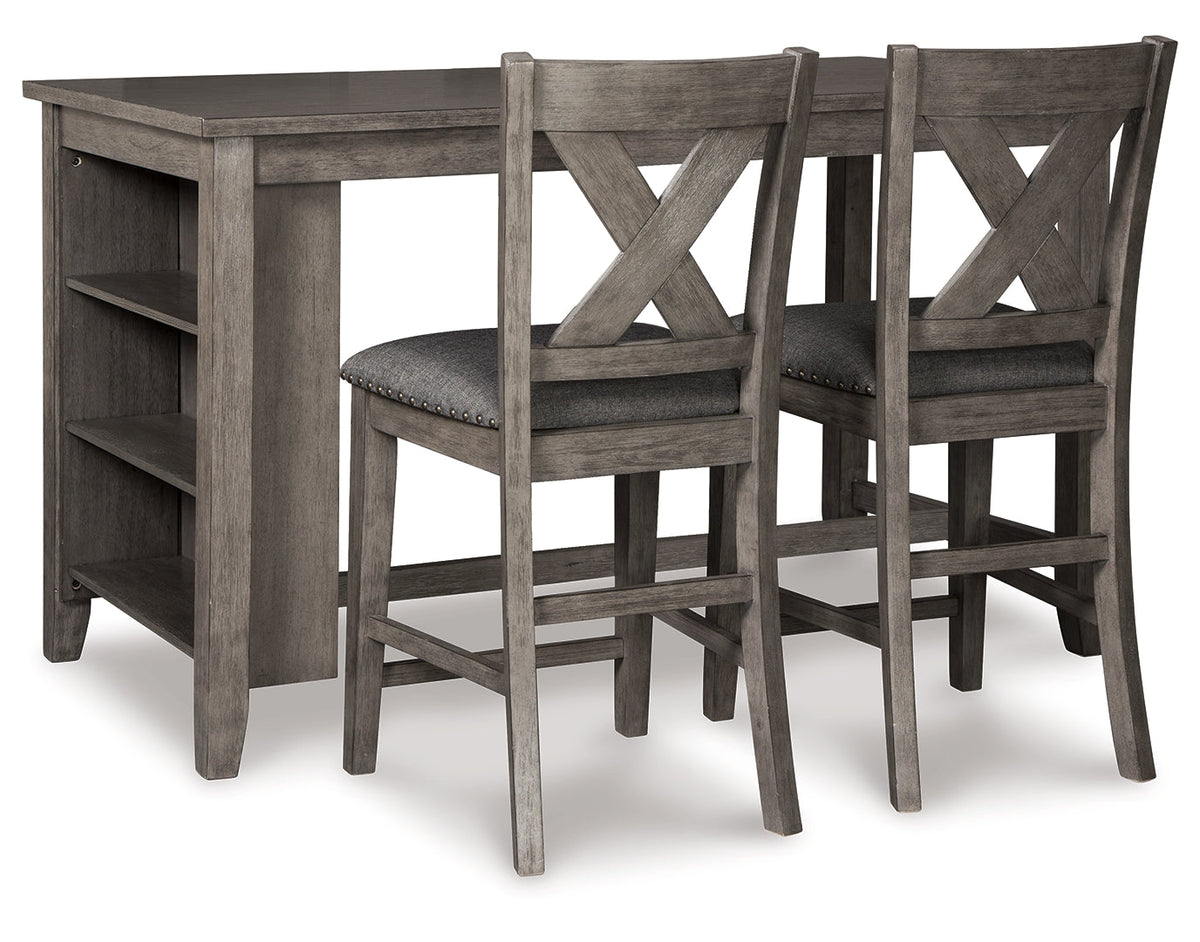 Caitbrook Counter Height Dining Table and Barstools