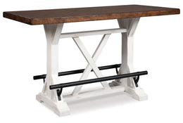Valebeck Counter Height Dining Table and 2 Barstools