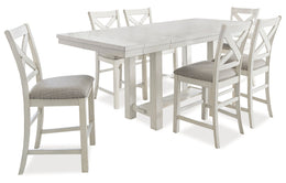 Robbinsdale Counter Height Dining Table and 6 Barstools