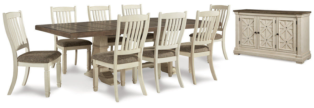 Bolanburg Dining Table and 6 Chairs with Storage