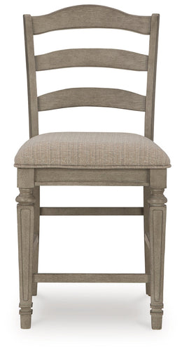 Lodenbay Counter Height Dining Table and 6 Barstools with Storage