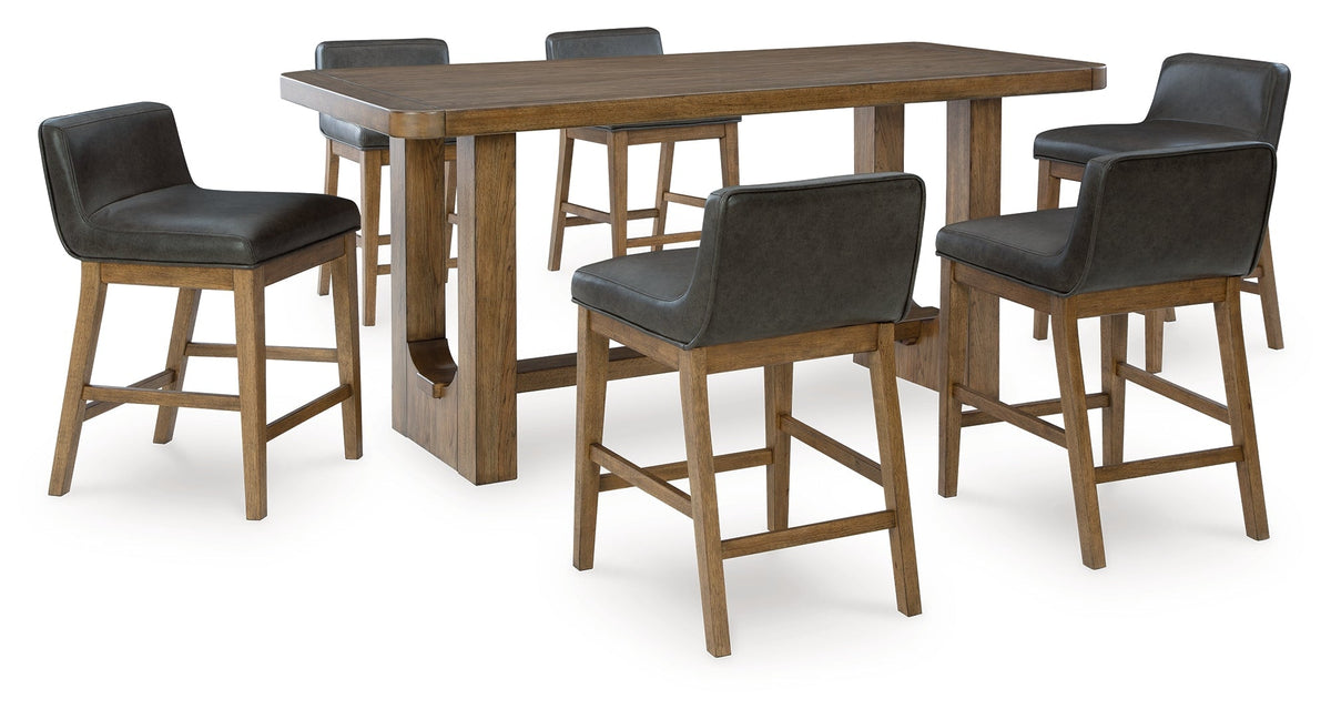 Cabalynn Counter Height Dining Table and Barstools