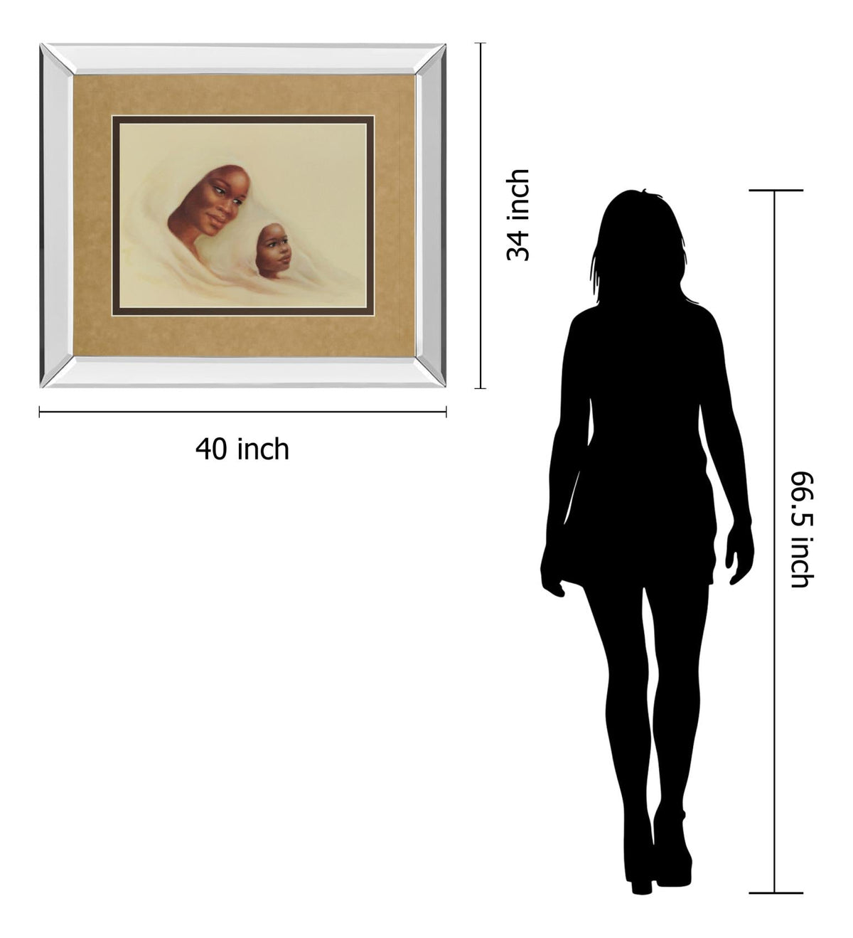 Mirrored Frame Promotional Line 34X40 34X40 Mirror Frame Print