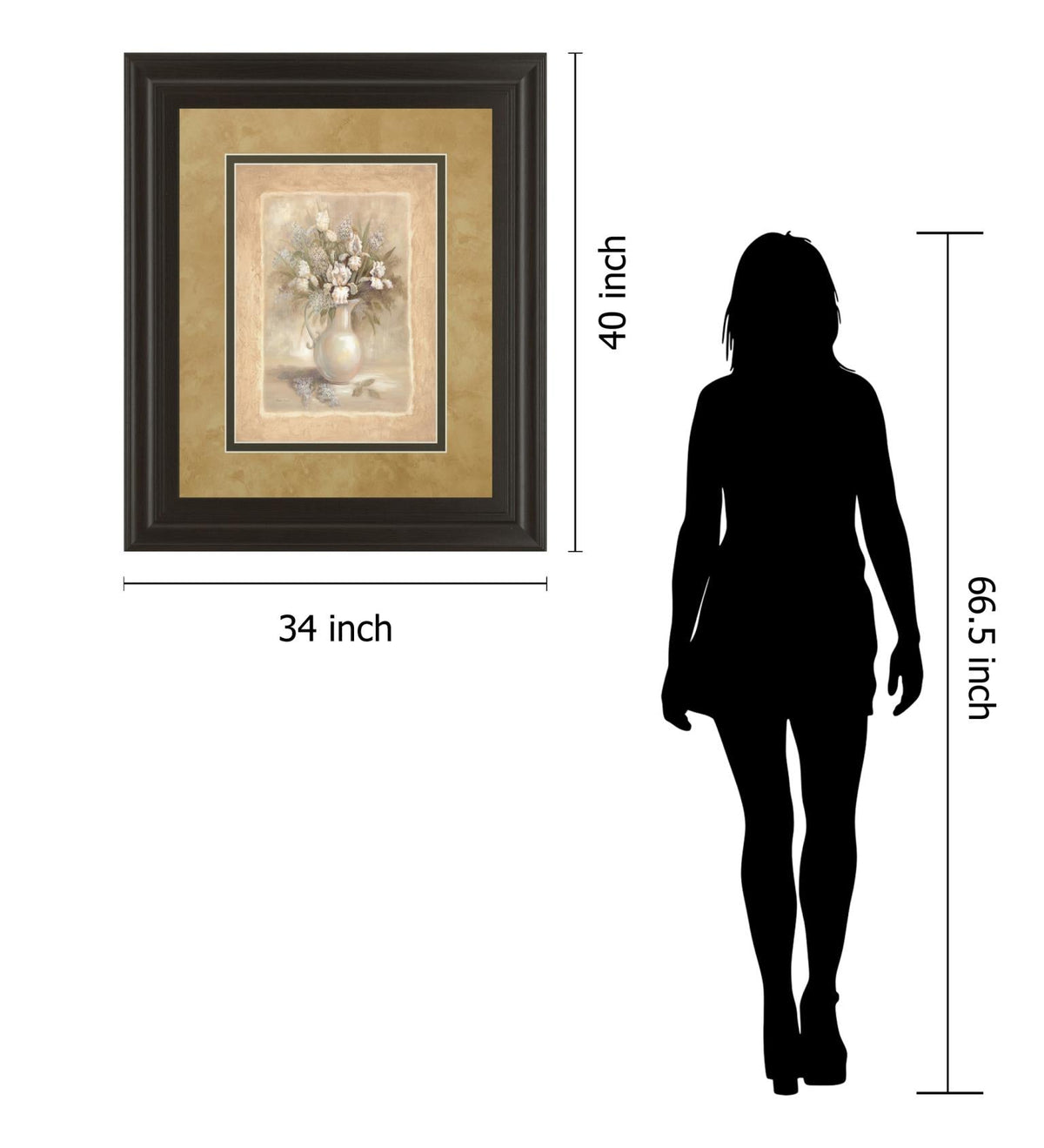 White Bounty I By Vivian Flasch 34X40 Framed Print
