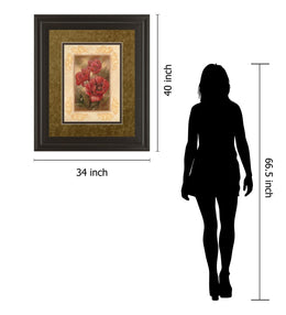 Daphne'S Poppies By Vivian Flasch 34X40 Framed Print