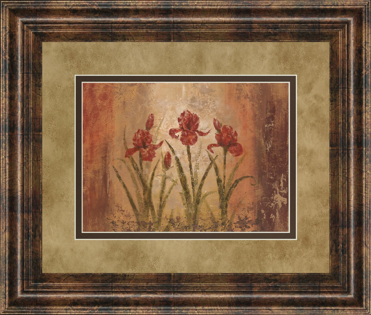 The Iris Style By Vivian Flasch 34X40 Framed Print
