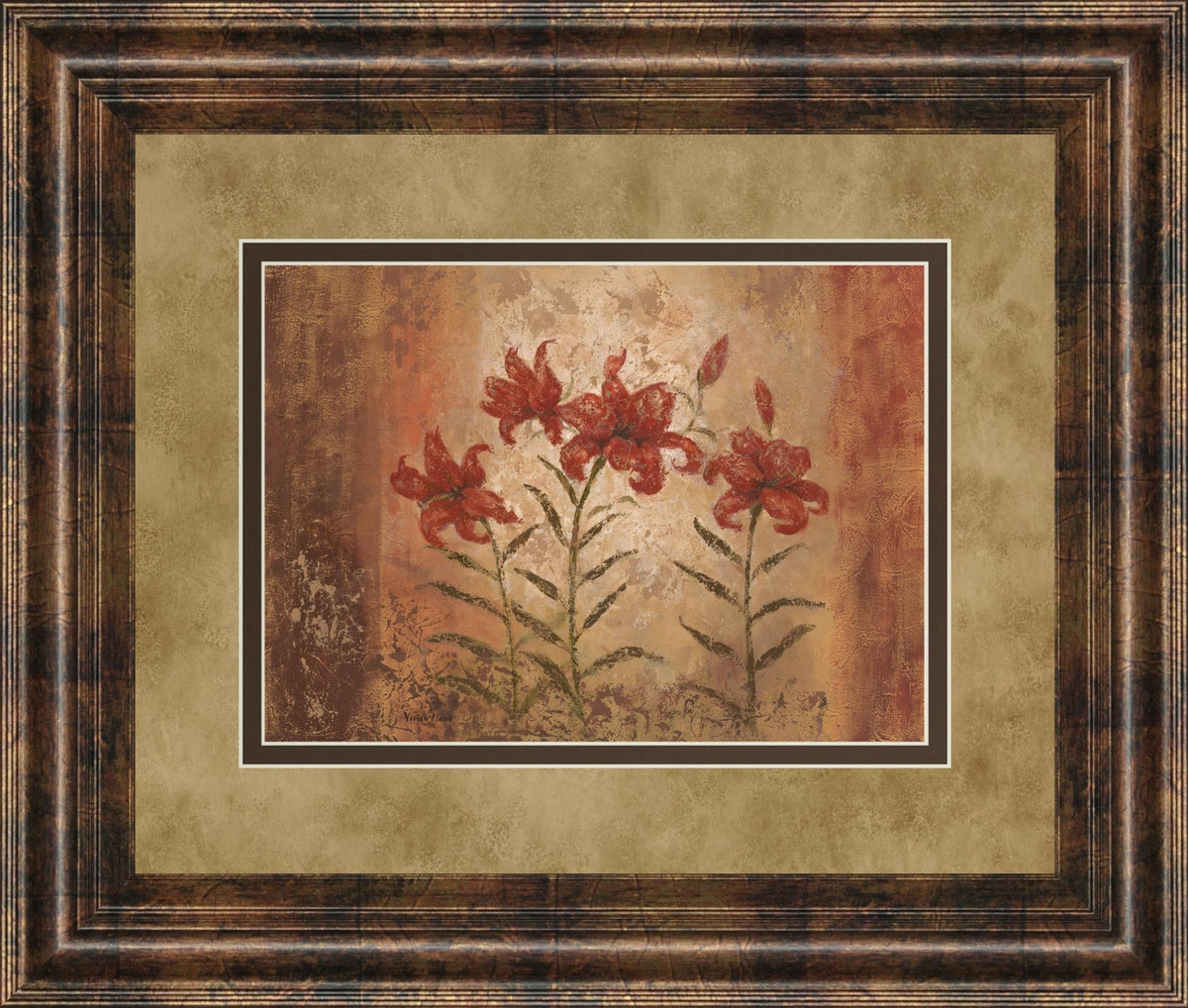 The Lily Style By Vivian Flasch 34X40 Framed Print