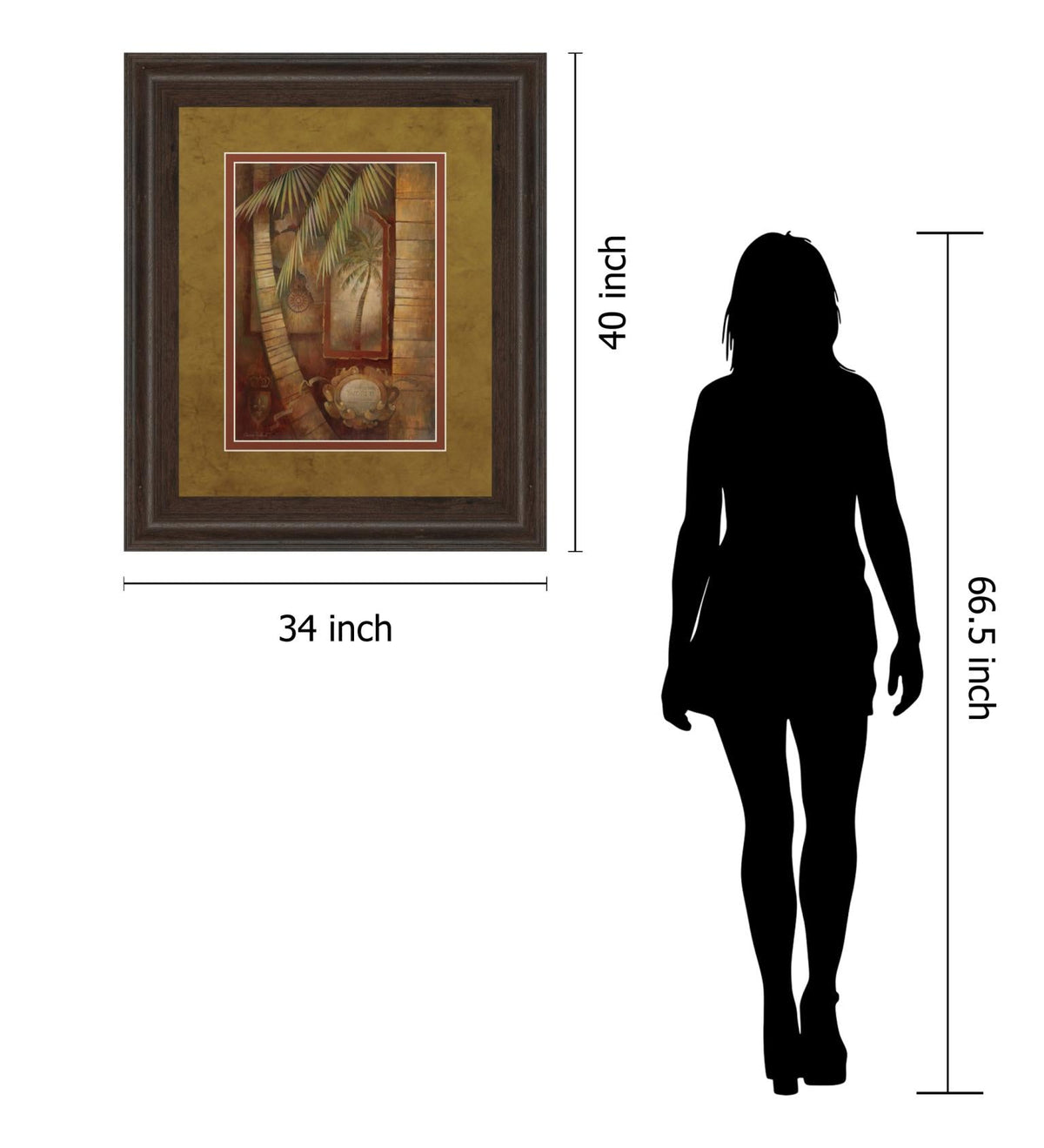 Global Winds Ii By Eliane Volherbst-Lane 34X40 Framed Print