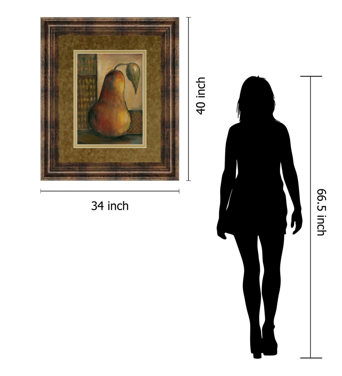 Peralicous I By Joyce Combs 34X40 Framed Print