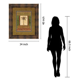 Classic Palm I By Rebecca Burton 34X40 Framed Print