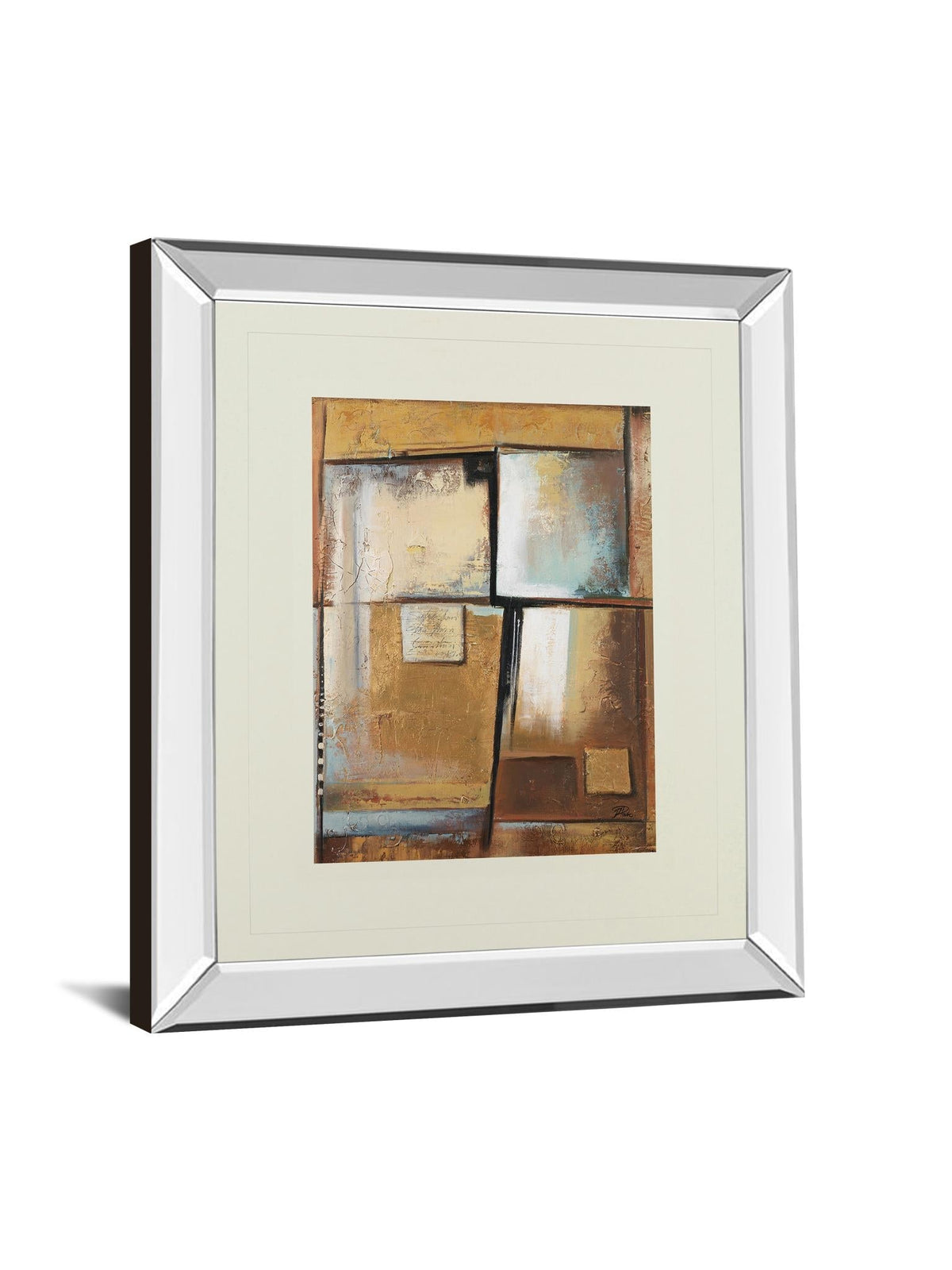 Mirrored Frame Abstract I By Patricia Pinto 34X40 Mirror Frame Print