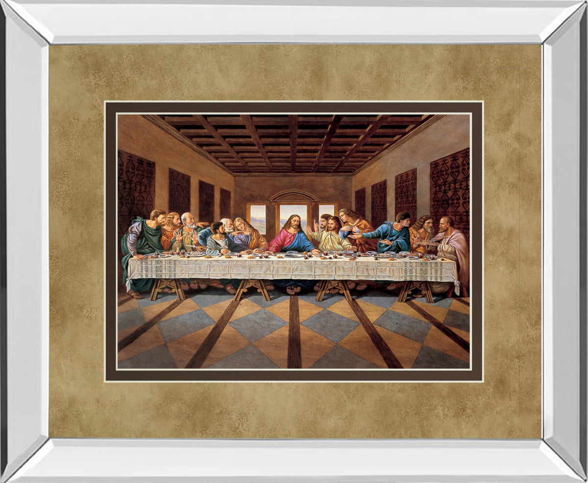 Mirrored Frame Last Supper By 34X40 Mirror Frame Print