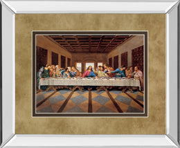 Mirrored Frame Last Supper By 34X40 Mirror Frame Print