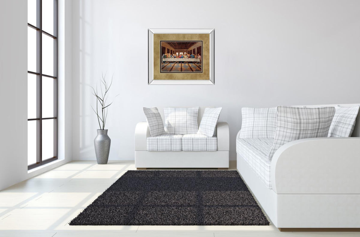 Mirrored Frame Last Supper By 34X40 Mirror Frame Print