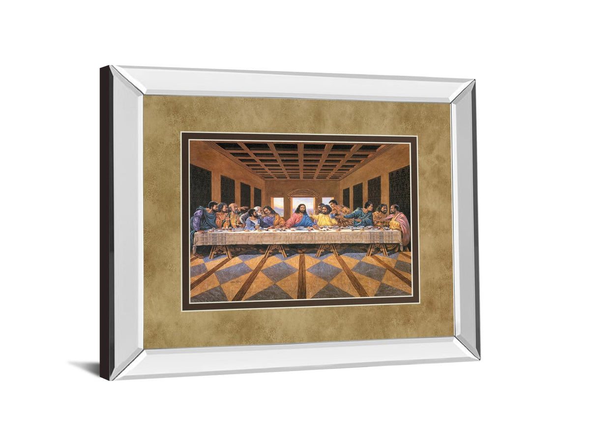 Mirrored Frame Last Supper By 34X40 Mirror Frame Print