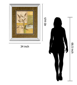 Mirrored Frame Urban Garden I By Norm Olson 34X40 Mirror Frame Print