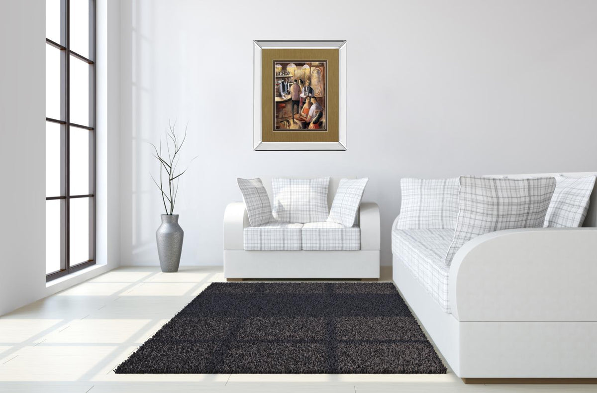Mirrored Frame Entre Copas By Didier Lourenco 34X40 Mirror Frame Print