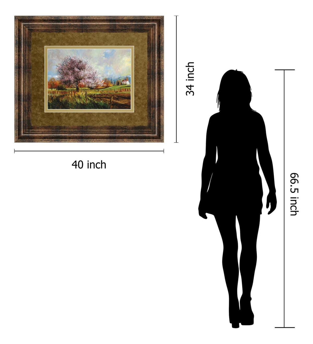 Spring Blossoms By Larry Winborg 34X40 Framed Print