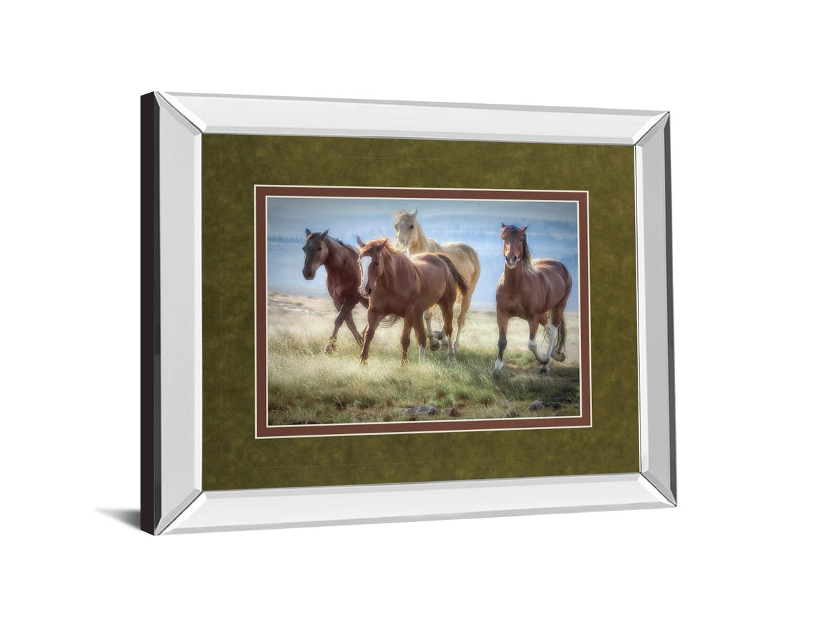 Mirrored Frame Morning Stroll By Wendy Caro 34X40 Mirror Frame Print