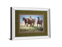 Mirrored Frame Morning Stroll By Wendy Caro 34X40 Mirror Frame Print