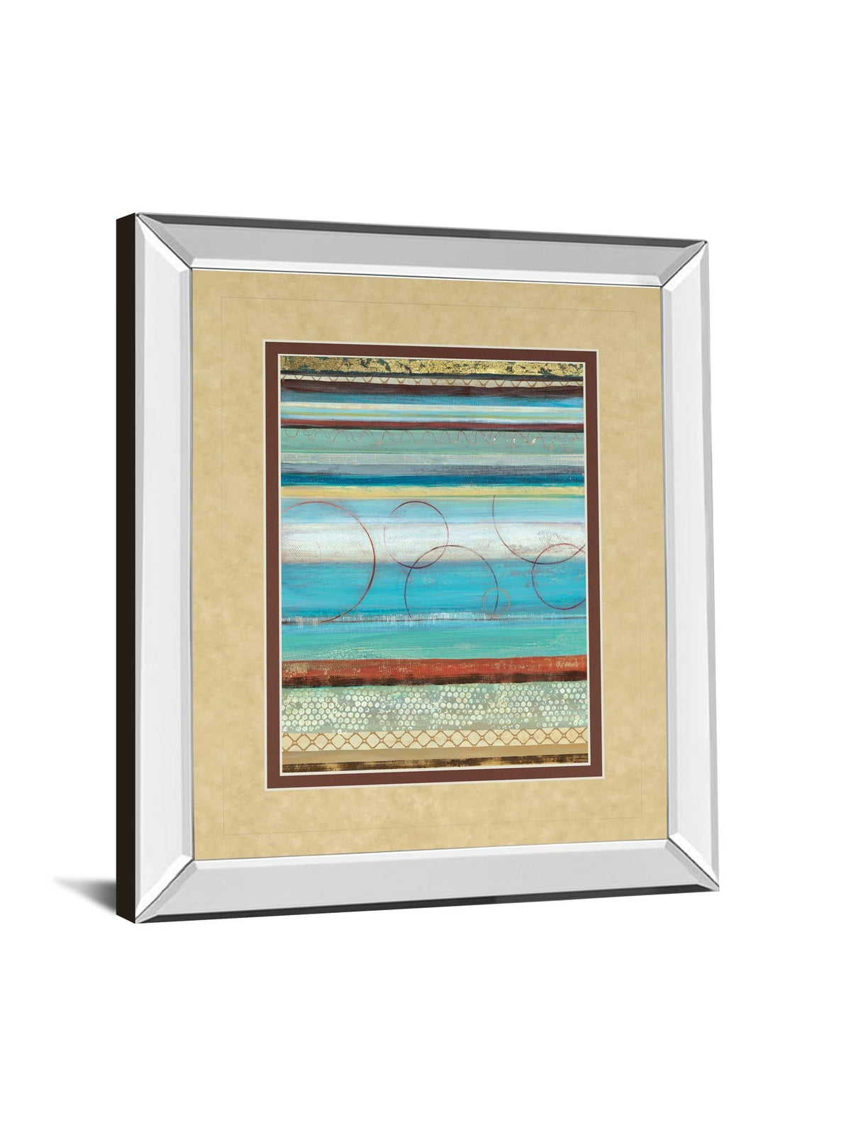 Mirrored Frame Strata I By Tava Studios 34X40 Mirror Frame Print