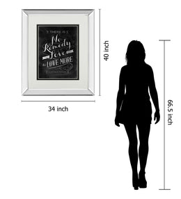 Mirrored Frame No Remedy By Sd Graphic 34X40 Mirror Frame Print