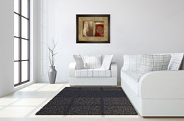 Inspiration In Crimson By Patricia Pinto 34X40 Framed Print