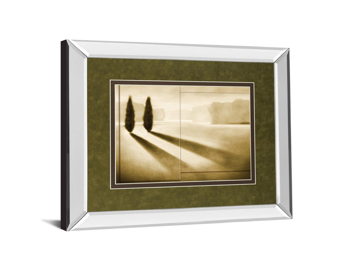 Mirrored Frame Cyprus Eclipse I By Brent Collins 34X40 Mirror Frame Print