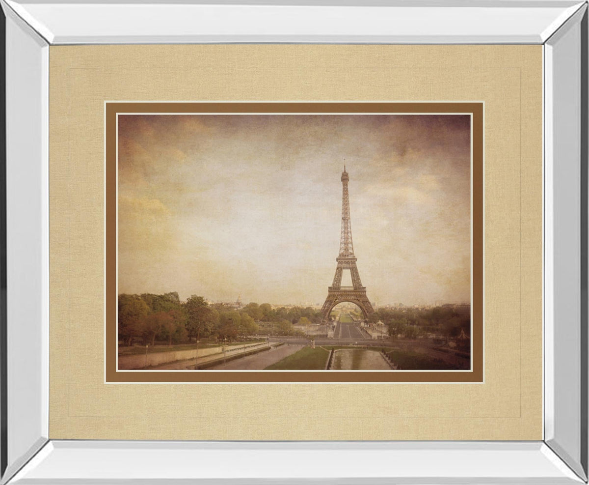 Mirrored Frame Tour De Eiffel By H. Jacks 34X40 Mirror Frame Print