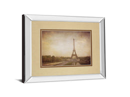 Mirrored Frame Tour De Eiffel By H. Jacks 34X40 Mirror Frame Print