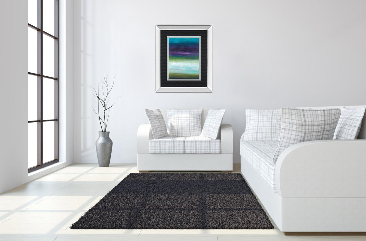 Mirrored Frame Midnight Mulberry By Wani Pasion 34X40 Mirror Frame Print