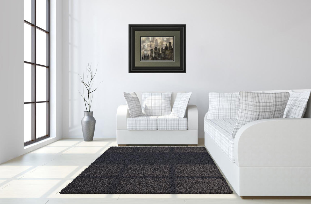 City Lights By Katrina Craven 34X40 Framed Print