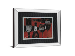 Mirrored Frame Wine Selection Iii By Daphane Brissonet 34X40 Mirror Frame Print