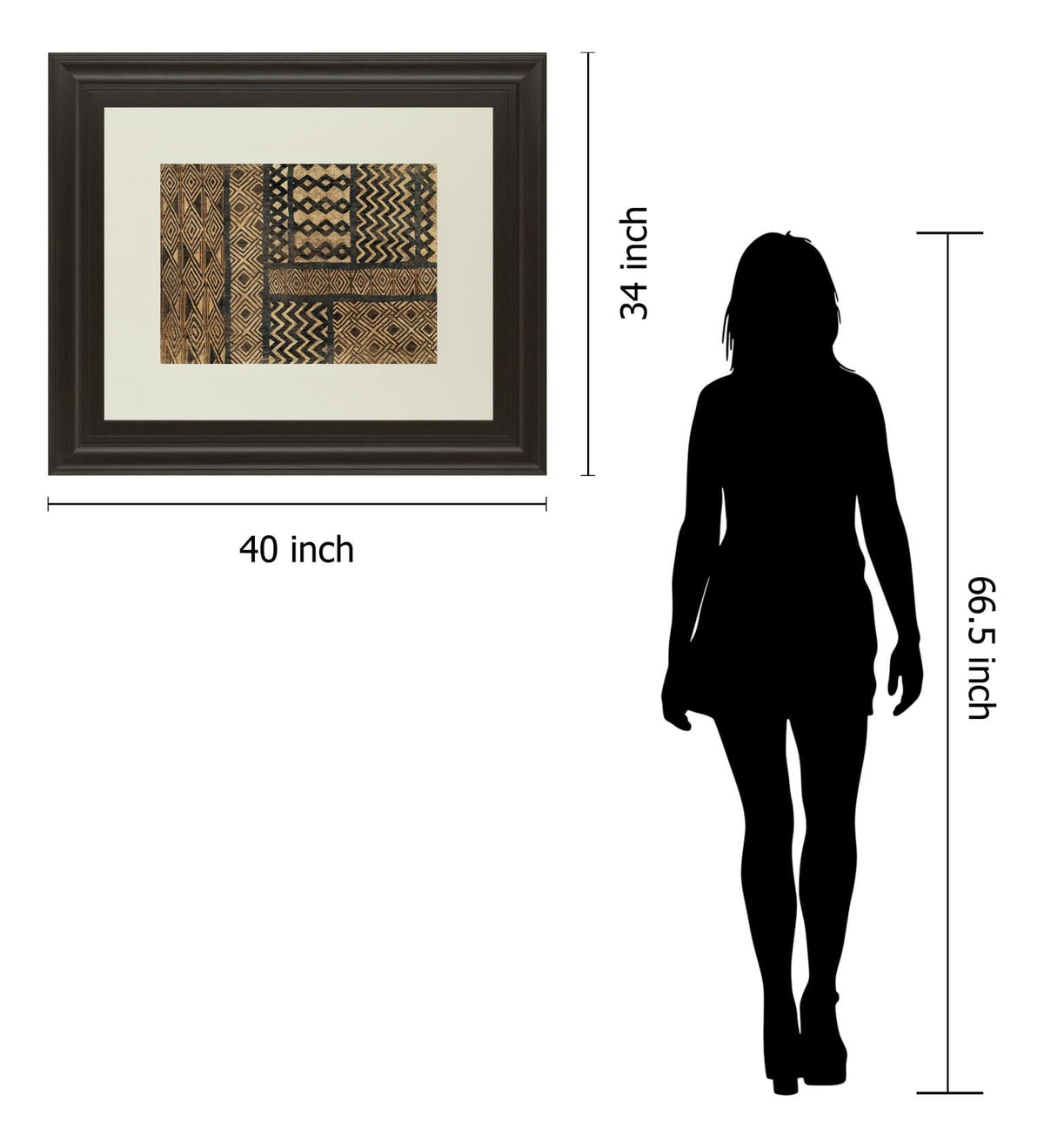 Kuba Abstract By Sue Schlabach 34X40 Framed Print