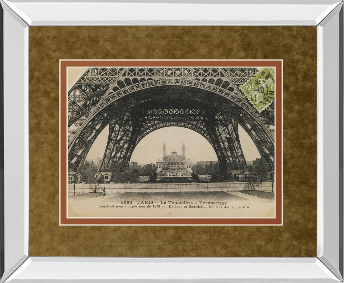 Mirrored Frame La Base De La Eifel By Wild Apple Studio 34X40 Mirror Frame Print