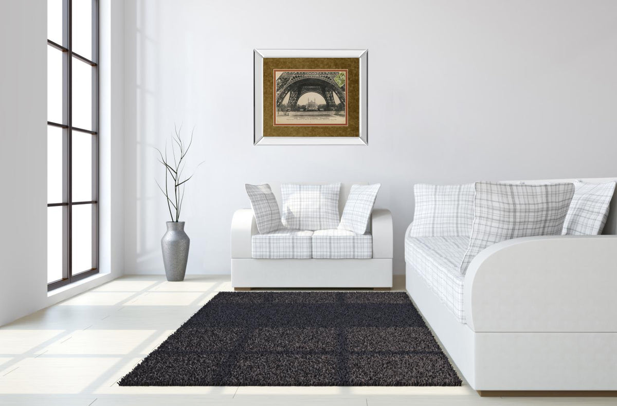 Mirrored Frame La Base De La Eifel By Wild Apple Studio 34X40 Mirror Frame Print