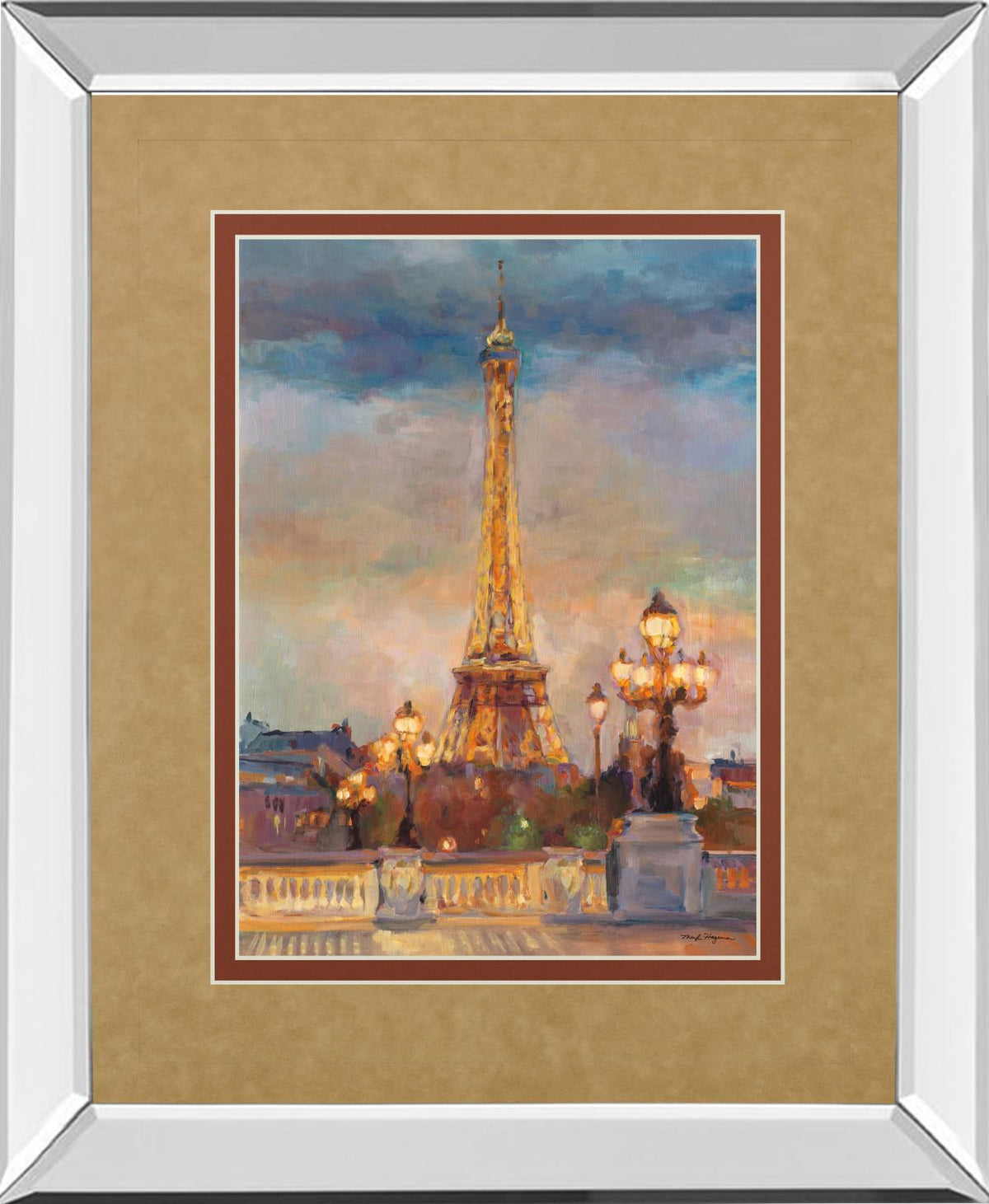 Mirrored Frame The Beginning Of The Evening By Marilyn Hageman 34X40 Mirror Frame Print