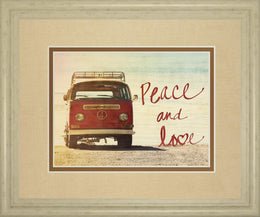 Peace And Love By Gail Peck 34X40 Framed Print