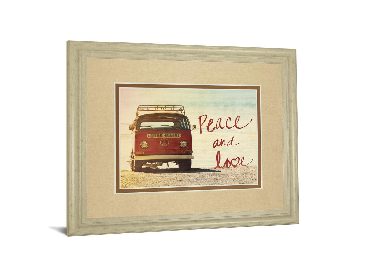 Peace And Love By Gail Peck 34X40 Framed Print