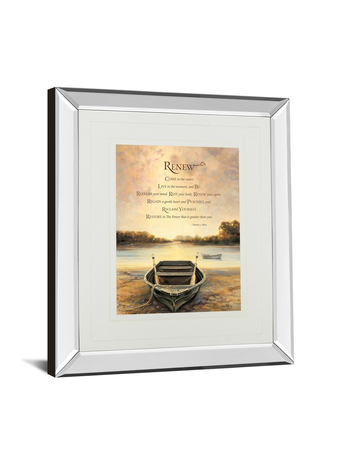 Mirrored Frame Renew By Bonnie Mohr 34X40 Mirror Frame Print