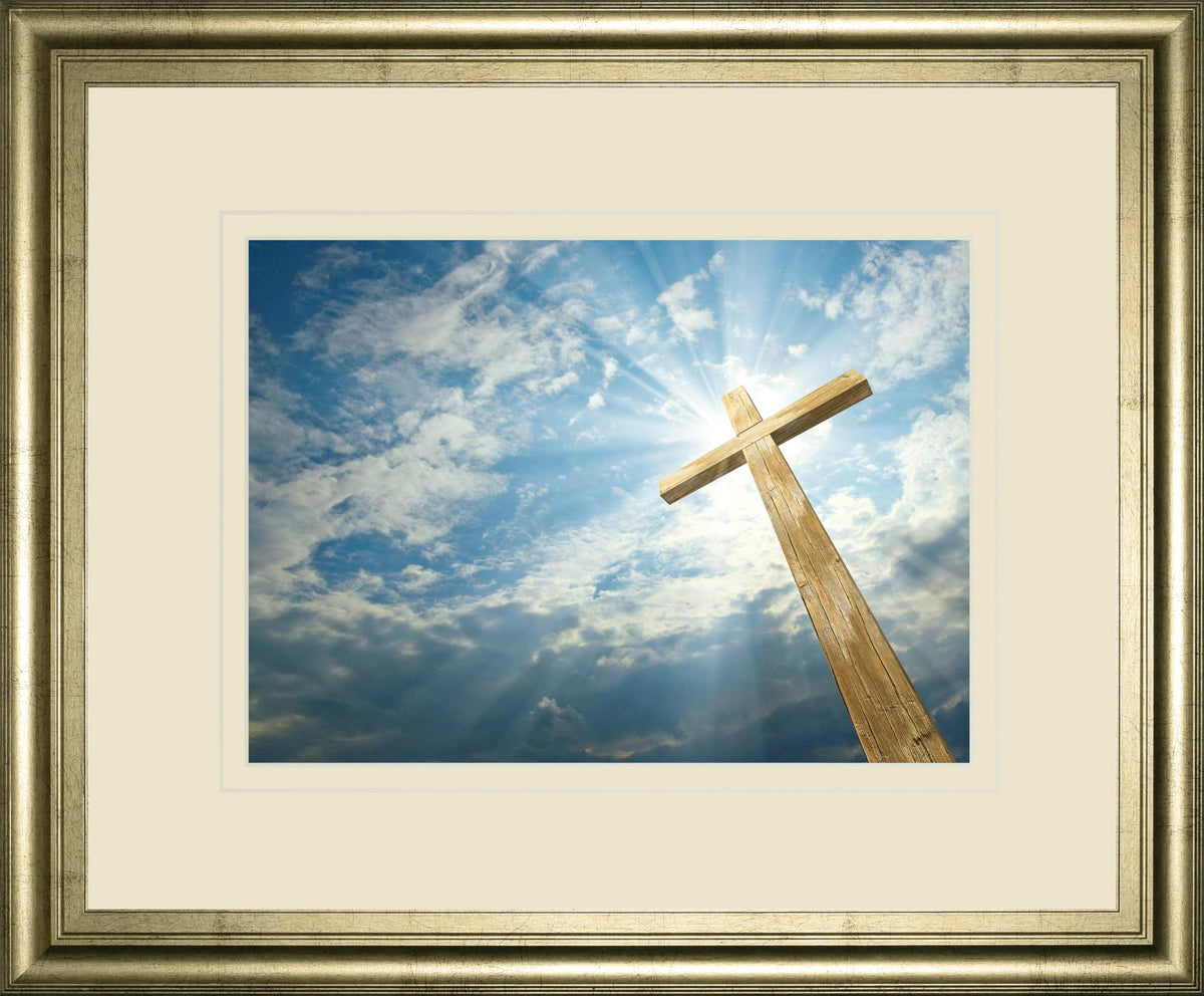 Cross In The Sky By Viadischern 34X40 Framed Print