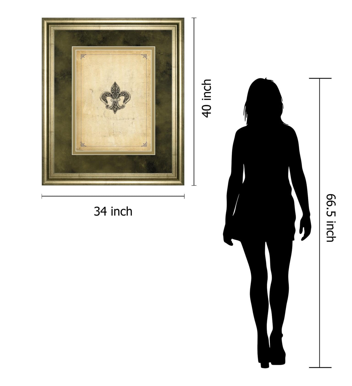 Fleur Di Lies I By Alexey Paviuts 34X40 Framed Print