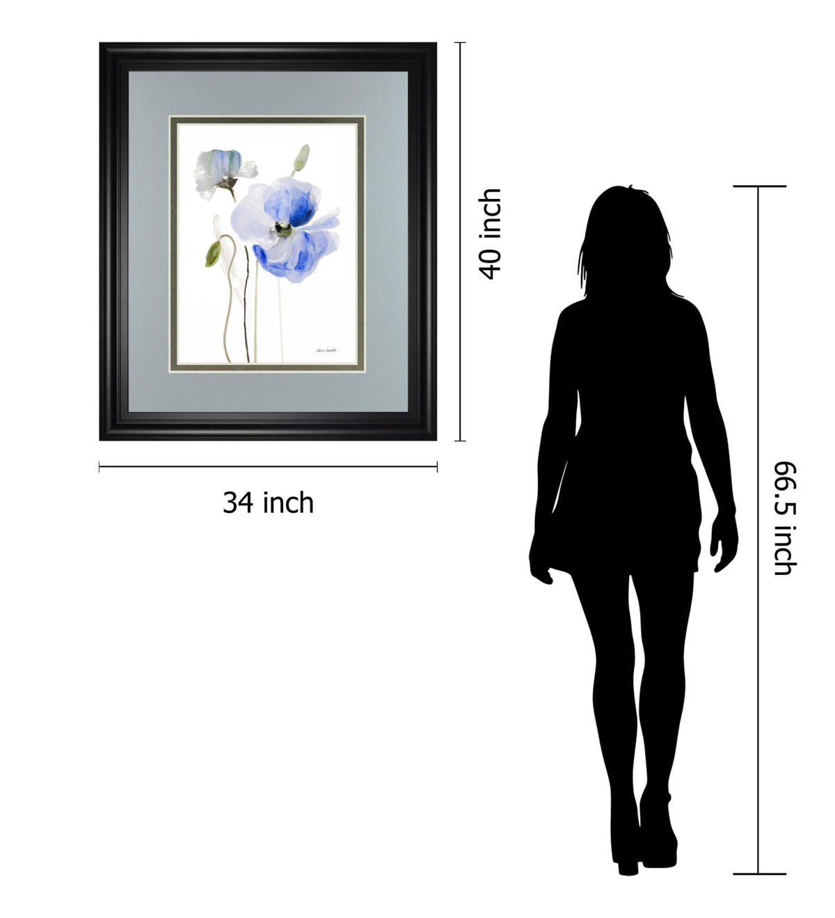 All Poppies I  By Lanie Loreth 34X40 Framed Print