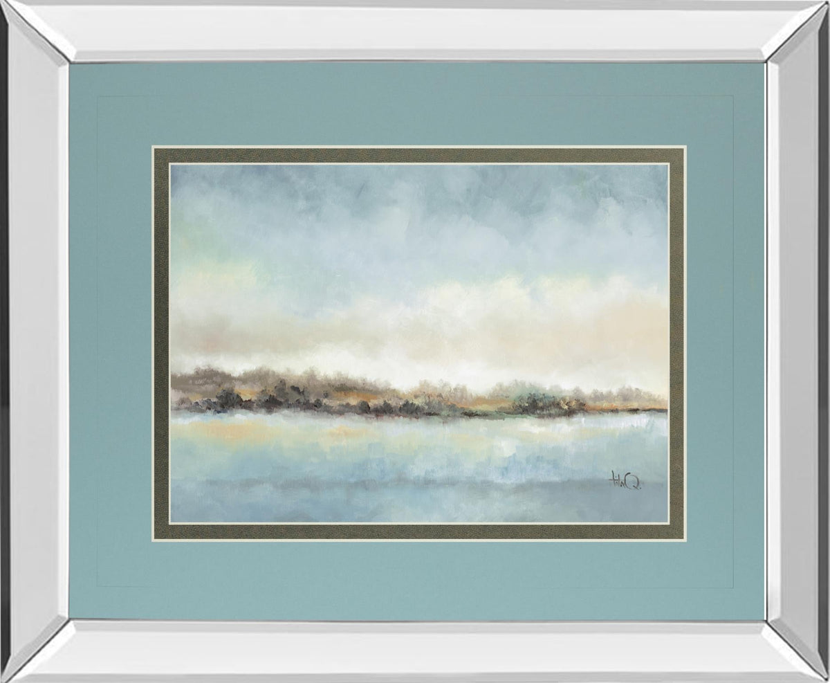 Mirrored Frame Calm Horizon By Tita Quintero 34X40 Mirror Frame Print