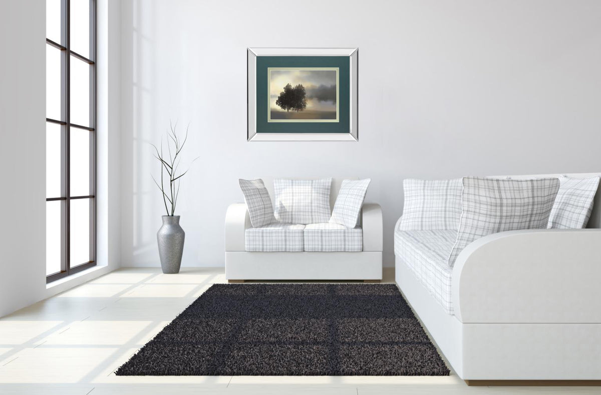 Mirrored Frame Misty Morning By Nan ***Monl*** 34X40 Mirror Frame Print