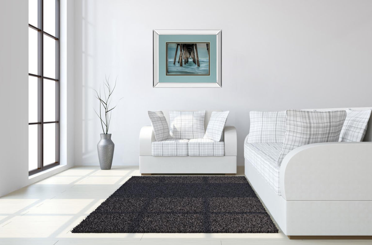 Mirrored Frame Surf By Bill Carson Photography 34X40 Mirror Frame Print