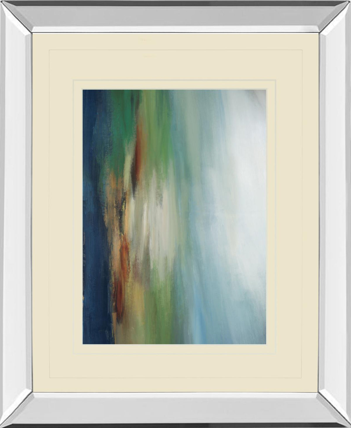 Mirrored Frame First Light By S. D'Auguiar 34X40 Mirror Frame Print