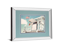 Mirrored Frame The Cabin By Natasia Cook 34X40 Mirror Frame Print